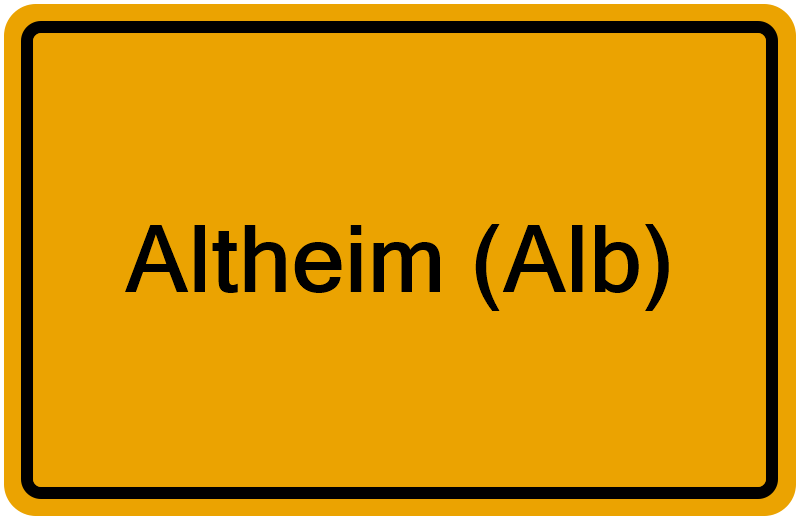 Handelsregisterauszug Altheim (Alb)